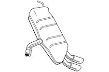 Zadní tlumič výfuku WALKER 25119