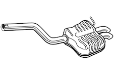 Zadní tlumič výfuku WALKER 25122