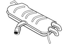 Zadní tlumič výfuku WALKER 25126