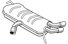 Zadní tlumič výfuku WALKER 25129