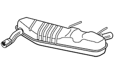 Zadní tlumič výfuku WALKER 25138