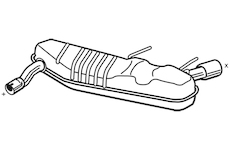Zadní tlumič výfuku WALKER 25140