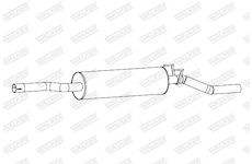 Stredni tlumic vyfuku WALKER 25235