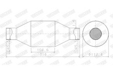 Katalyzator, univerzalni WALKER 65200