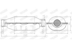 Katalyzator, univerzalni WALKER 66923