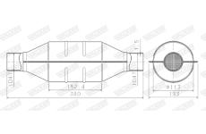 Katalyzator, univerzalni WALKER 66936