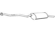 Zadní tlumič výfuku WALKER 70038