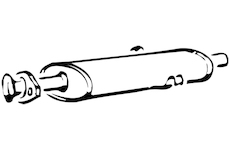 Střední tlumič výfuku WALKER 70100