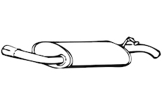 Zadní tlumič výfuku WALKER 70147