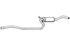 Střední tlumič výfuku WALKER 70148