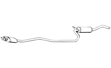 Střední tlumič výfuku WALKER 70150