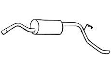 Zadní tlumič výfuku WALKER 70177