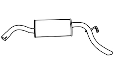 Zadní tlumič výfuku WALKER 70191