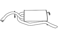 Zadní tlumič výfuku WALKER 70198