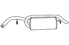 Zadní tlumič výfuku WALKER 70199