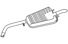 Zadní tlumič výfuku WALKER 70203