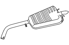 Zadní tlumič výfuku WALKER 70204