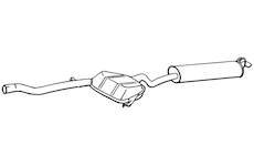 Zadní tlumič výfuku WALKER 70250