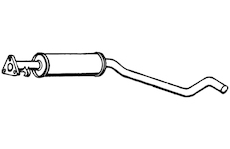 Střední tlumič výfuku WALKER 70349