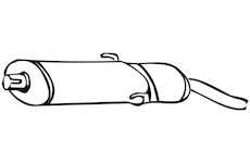 Zadní tlumič výfuku WALKER 70365