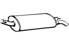 Zadní tlumič výfuku WALKER 70417