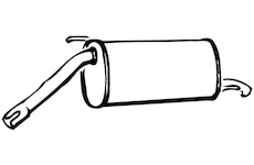 Zadní tlumič výfuku WALKER 70420