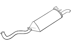 Zadní tlumič výfuku WALKER 70436