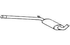 Střední tlumič výfuku WALKER 70522