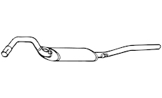 Zadní tlumič výfuku WALKER 70525