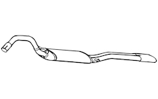 Zadní tlumič výfuku WALKER 70529