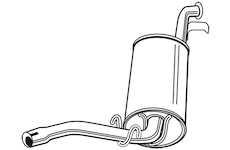 Zadní tlumič výfuku WALKER 70535
