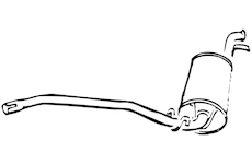 Zadní tlumič výfuku WALKER 70536