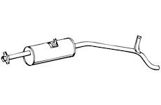 Zadní tlumič výfuku WALKER 70551