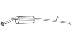 Zadní tlumič výfuku WALKER 70554