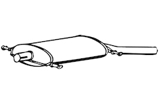 Zadní tlumič výfuku WALKER 70596