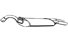 Zadní tlumič výfuku WALKER 70605