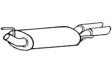 Zadní tlumič výfuku WALKER 70612