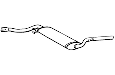 Střední tlumič výfuku WALKER 70631