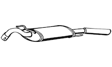 Zadní tlumič výfuku WALKER 70637