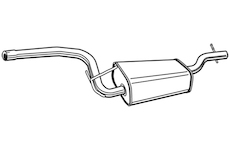 Střední tlumič výfuku WALKER 71002