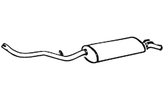 Zadní tlumič výfuku WALKER 71032