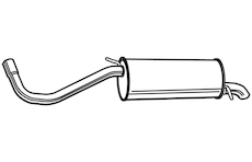 Zadní tlumič výfuku WALKER 71100