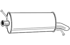 Zadní tlumič výfuku WALKER 71185