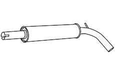 Střední tlumič výfuku WALKER 71335