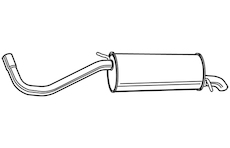 Zadní tlumič výfuku WALKER 71342