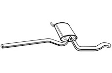 Střední tlumič výfuku WALKER 71347