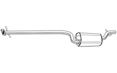 Střední tlumič výfuku WALKER 71381