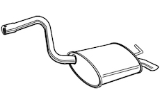 Zadní tlumič výfuku WALKER 71383