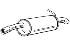 Zadní tlumič výfuku WALKER 71394
