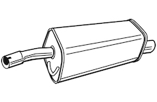 Zadní tlumič výfuku WALKER 71399